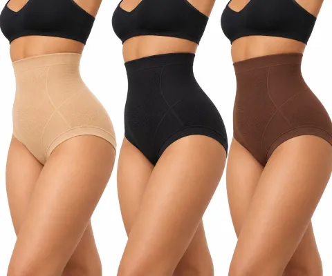 Women's High Waist Tummy Tucker Shapewear Shorts ( Pack of 3 )